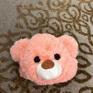 NEW! Faux Fur Bear Head Purse!